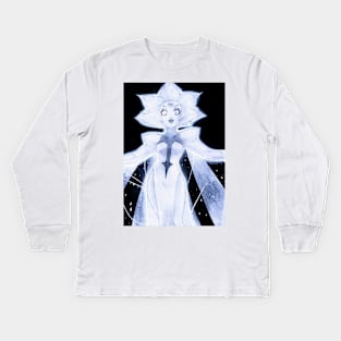 White Diamond Kids Long Sleeve T-Shirt